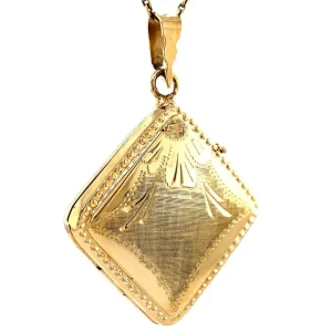 Outlet Gouden medaillon met gravure 14 krt Gouden Medaillon