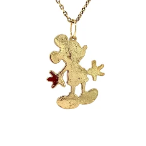 Fashion Gouden Mickey Mouse hanger 14 krt Gouden Hangers