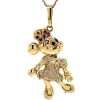 Best Gouden Minnie Mouse hanger met robijn, saffier en diamant 14 krt Gouden Hanger Met Edelsteen