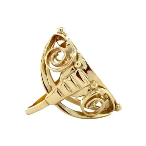 Outlet Gouden munt ring 14 krt Gouden Ringen