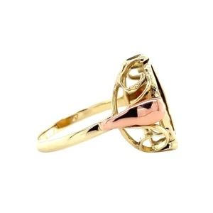 Clearance Gouden munt ring 14 krt Gouden Ringen