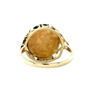 Clearance Gouden munt ring 14 krt Gouden Ringen