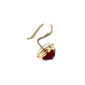 Best Gouden oorhangers met carneool 14 krt Oorbellen Met Edelsteen