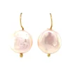 Fashion Gouden oorhangers met parel 14 krt Oorbellen Met Edelsteen