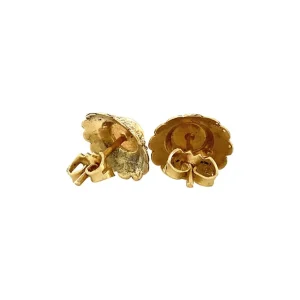 Discount Gouden oorstekers met bloedkoraal 14 krt Oorstekers | Oorbellen Met Edelsteen