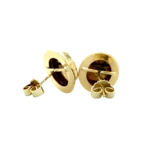 Best Gouden oorstekers met camee 14 krt Oorstekers | Oorbellen Met Edelsteen