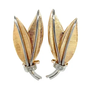 Sale Gouden oorstekers met diamant 18 krt Oorstekers | Oorbellen Met Edelsteen