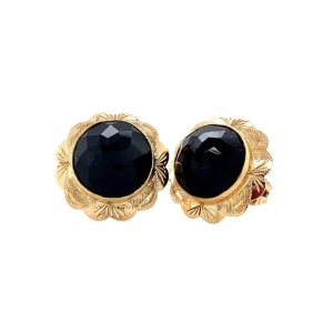 Fashion Gouden oorstekers met granaat 14 krt Oorstekers | Oorbellen Met Edelsteen
