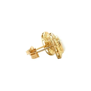 Discount Gouden oorstekers met opaal 14 krt Oorstekers | Oorbellen Met Edelsteen