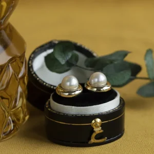 Online Gouden oorstekers met parel 14 krt Oorstekers | Oorbellen Met Edelsteen