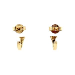 Best Gouden oorstekers met robijn en diamant 14 krt Oorstekers | Oorbellen Met Edelsteen
