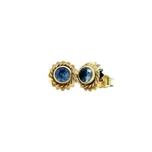Best Gouden oorstekers met spinel 14 krt Oorstekers | Oorbellen Met Edelsteen
