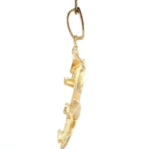 Best Gouden panter hanger 14 krt Gouden Hangers