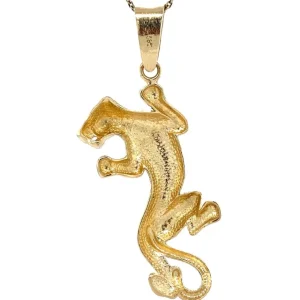 Best Gouden panter hanger 14 krt Gouden Hangers
