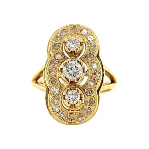 Discount Gouden prinsessen ring met diamant 18 krt Diamanten Ringen