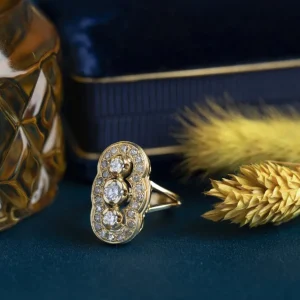 Discount Gouden prinsessen ring met diamant 18 krt Diamanten Ringen