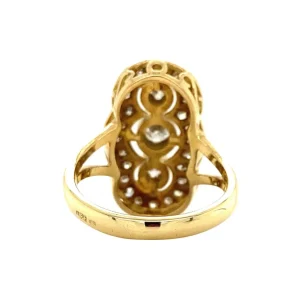 Discount Gouden prinsessen ring met diamant 18 krt Diamanten Ringen