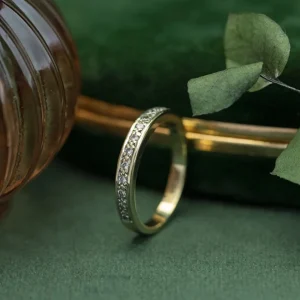 Sale Gouden rijring met diamant 14 krt Diamanten Ringen