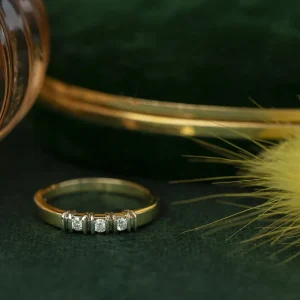 Discount Gouden rijring met diamant 18 krt Diamanten Ringen