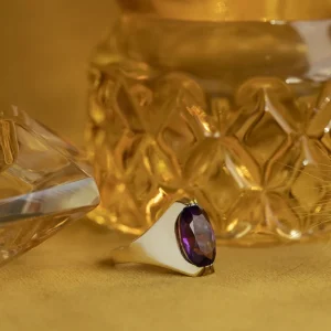 Outlet Gouden ring met amethist 14 krt Ringen Met Edelsteen