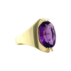 Outlet Gouden ring met amethist 14 krt Ringen Met Edelsteen