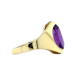 Outlet Gouden ring met amethist 14 krt Ringen Met Edelsteen