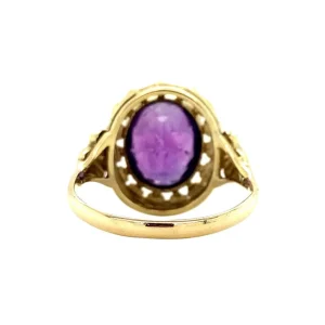 Outlet Gouden ring met amethist 14 krt Ringen Met Edelsteen