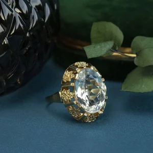 Clearance Gouden ring met aquamarijn 14 krt Ringen Met Edelsteen