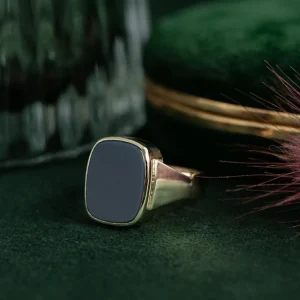 Clearance Gouden ring met blauwe laagsteen 14 krt Ringen Met Edelsteen