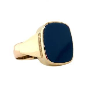 Clearance Gouden ring met blauwe laagsteen 14 krt Ringen Met Edelsteen