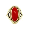 Online Gouden ring met bloedkoraal 14 krt Ringen Met Edelsteen