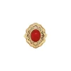Sale Gouden ring met bloedkoraal 14 krt Ringen Met Edelsteen
