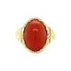 Discount Gouden ring met bloedkoraal 14 krt Ringen Met Edelsteen