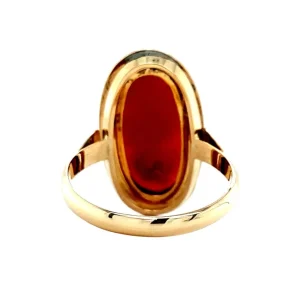 Fashion Gouden ring met camee 14 krt Ringen Met Edelsteen