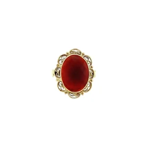 New Gouden ring met carneool 14 krt Ringen Met Edelsteen