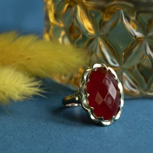 Discount Gouden ring met carneool 14 krt Ringen Met Edelsteen
