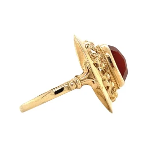 Best Gouden ring met carneool 14 krt Ringen Met Edelsteen