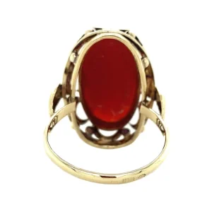 Best Gouden ring met carneool 14 krt Ringen Met Edelsteen