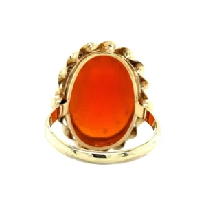 New Gouden ring met carneool 14 krt Ringen Met Edelsteen