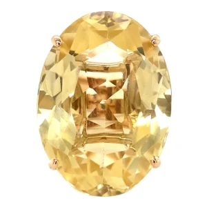 Online Gouden ring met citrien 18 krt Ringen Met Edelsteen