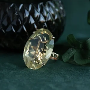 Online Gouden ring met citrien 18 krt Ringen Met Edelsteen