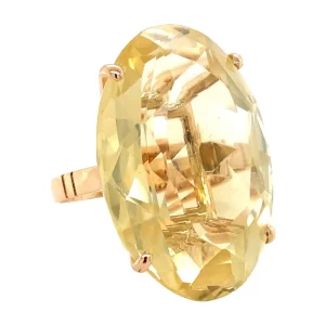 Online Gouden ring met citrien 18 krt Ringen Met Edelsteen