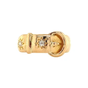 Sale Gouden ring met diamant 18 krt Diamanten Ringen