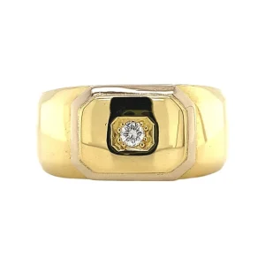 Online Gouden ring met diamant 18 krt Diamanten Ringen