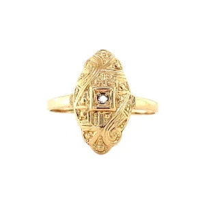 Discount Gouden ring met diamant 14 krt Diamanten Ringen