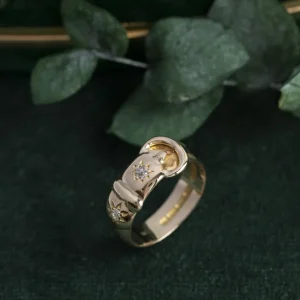 Sale Gouden ring met diamant 18 krt Diamanten Ringen