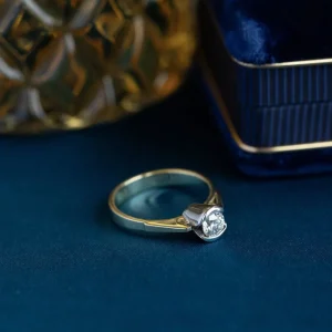 Online Gouden ring met diamant 18 krt Diamanten Ringen