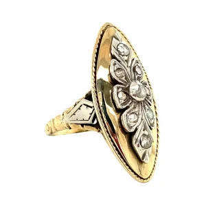 Hot Gouden ring met diamant 14 krt/925 Diamanten Ringen