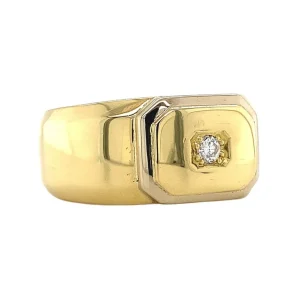 Online Gouden ring met diamant 18 krt Diamanten Ringen