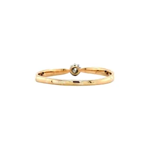 New Gouden ring met diamant 14 krt/900 Diamanten Ringen
